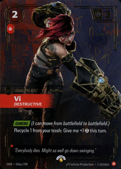 Vi, Destructive