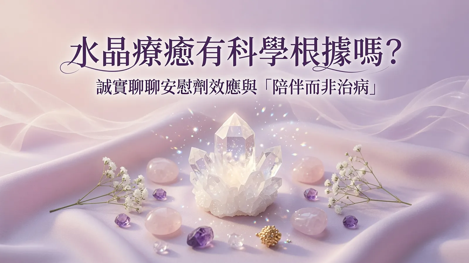 水晶療癒有科學根據嗎?誠實聊聊安慰劑效應與「陪伴而非治病」