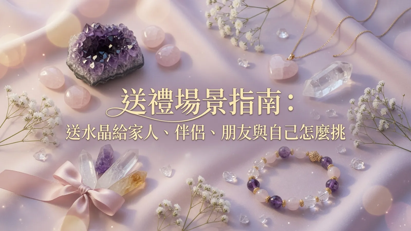 送禮場景指南：送水晶給家人、伴侶、朋友與自己怎麼挑
