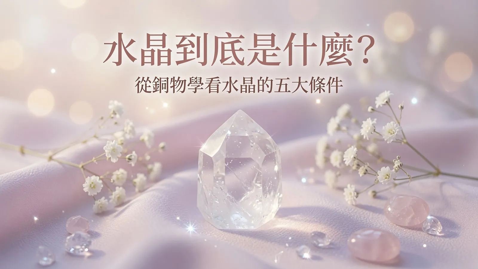 水晶到底是什麼?從礦物學看水晶的五大條件