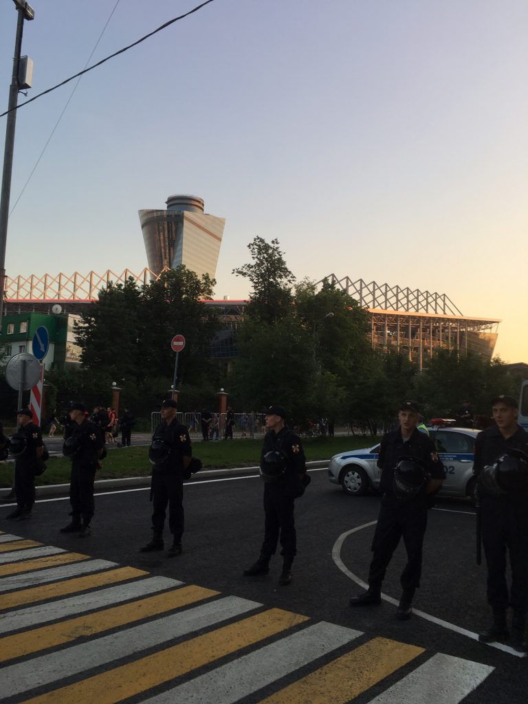 サッカー観戦