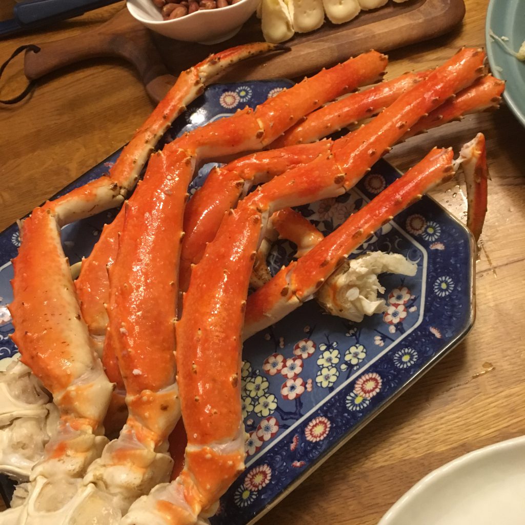 ウラジオストク空港のカニ