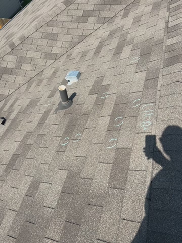 video at Georgetown, TX on Sep 29, 2023: Getting this roof inspected in Georgetown from the September hail storm. Safe to say, this roof is 