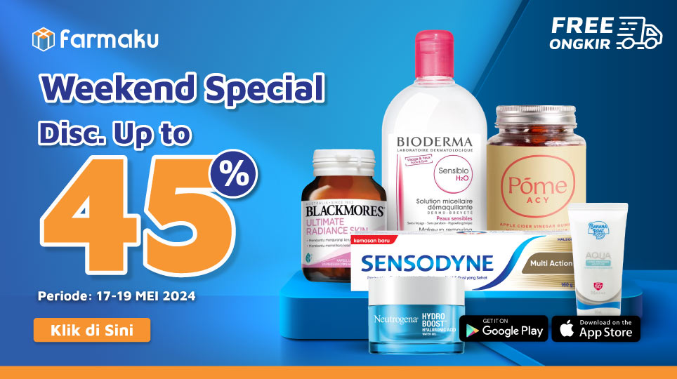 Mei Weekend Special, Diskon Up to 45% | Farmaku