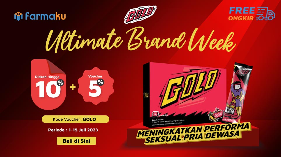 GOLO Minuman Stamina, Diskon Hingga 10 +5 Farmaku