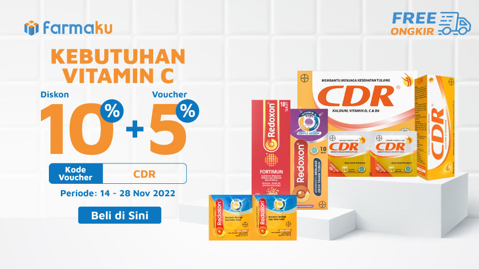 Promo Vitamin C, Diskon Hingga 10 + Voucher 5 Farmaku