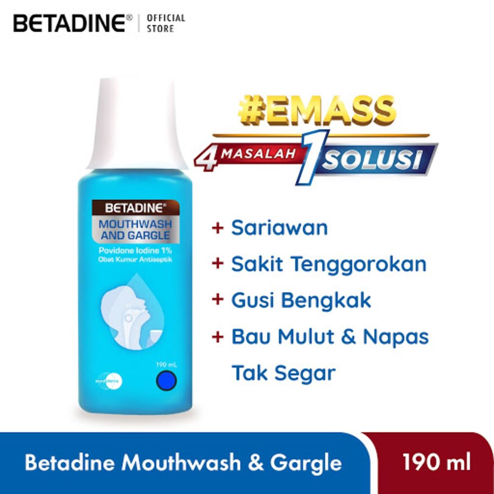 Betadine mouthwash