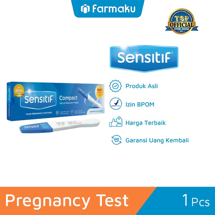 Sensitif Compact Alat Test Kehamilan Instan Farmaku