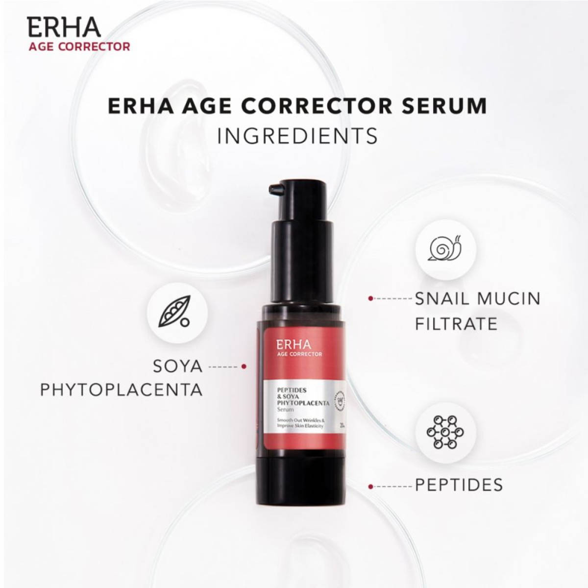 Erha Age Corrector Serum Peptides And Soya Phytoplacenta 20 Ml Farmaku