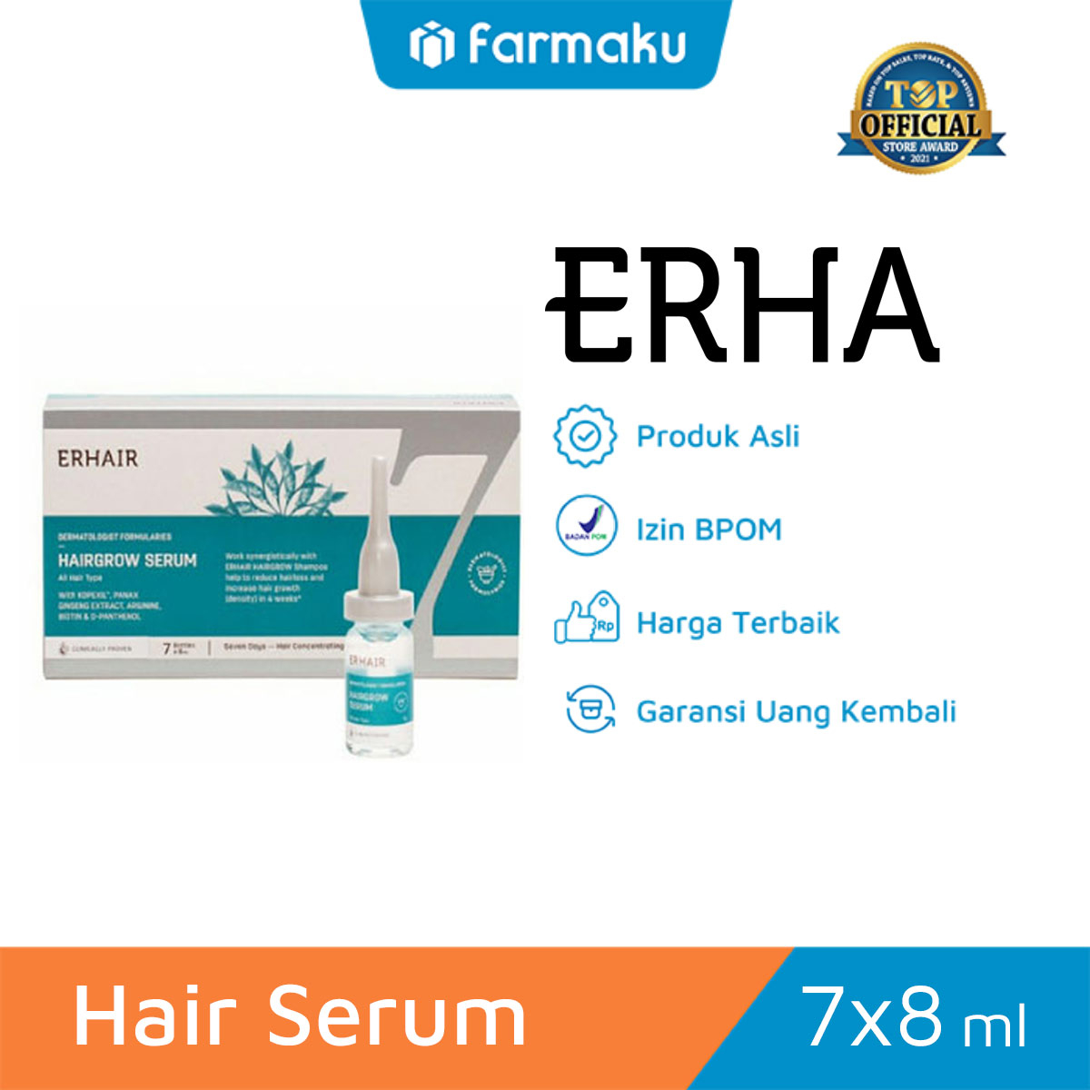 Erha Erhair HairGrow Serum 7 x 8 ml Farmaku