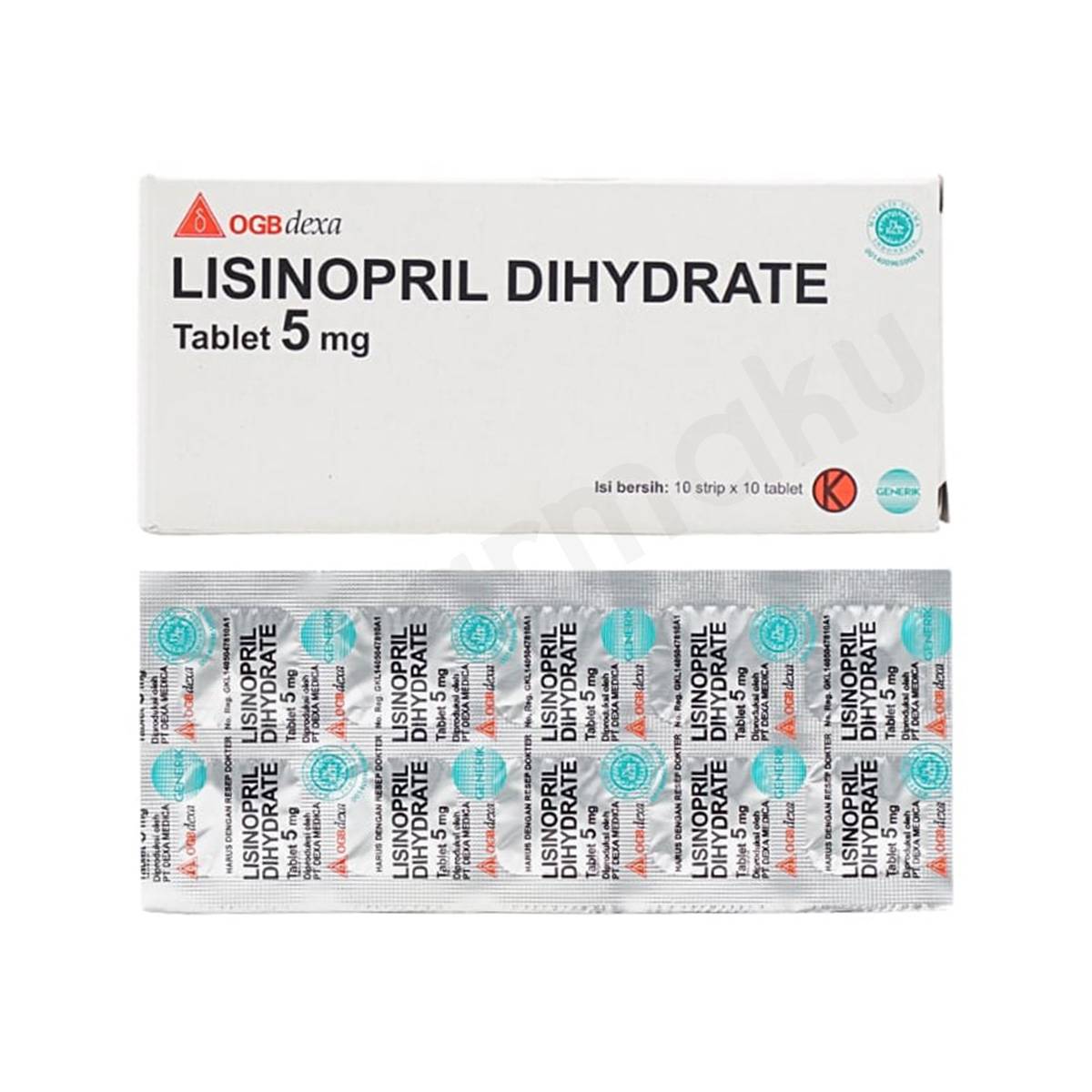 Lisinopril Daftar Obat Dosis Harga Farmaku Farmaku 8648