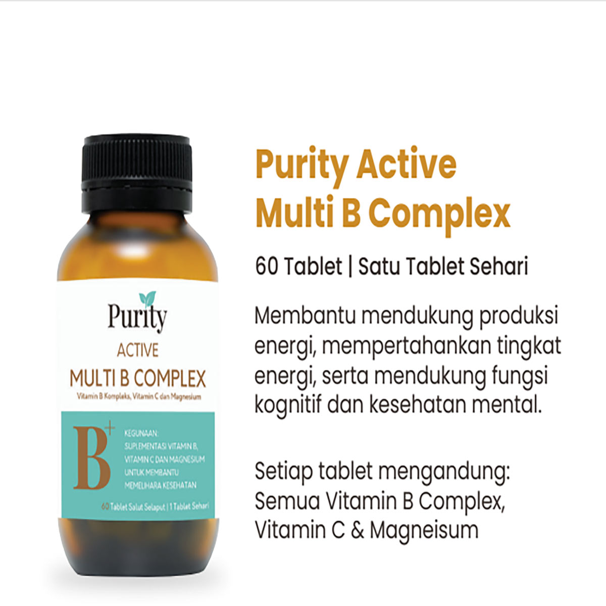 Purity Active Multi B Complex 60 Tablet Farmaku