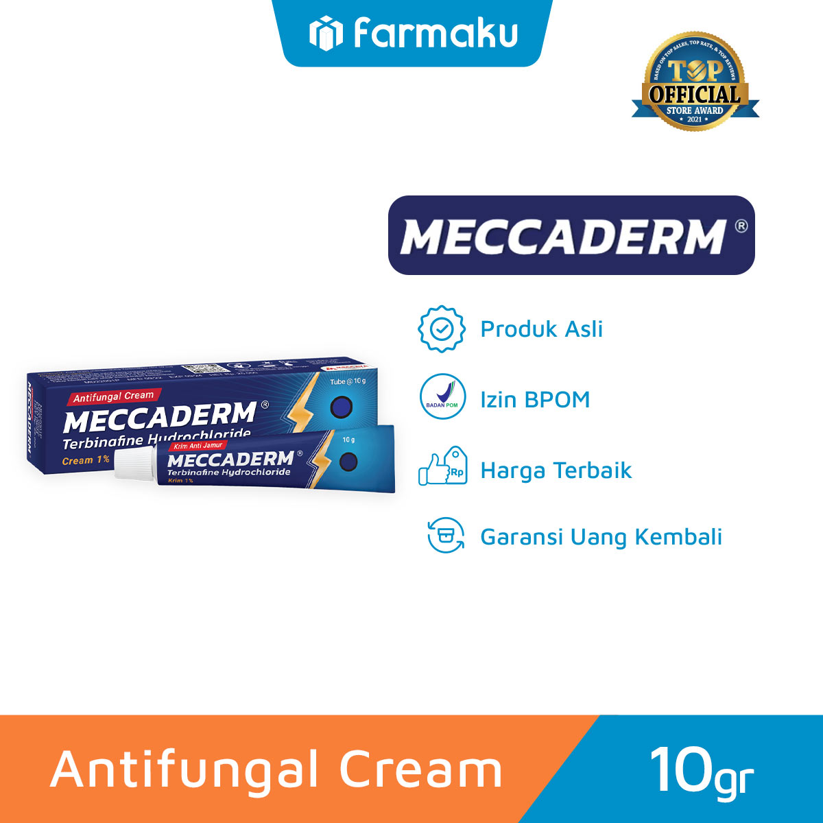 Meccaderm Krim Anti Jamur Tube 10gr | Farmaku
