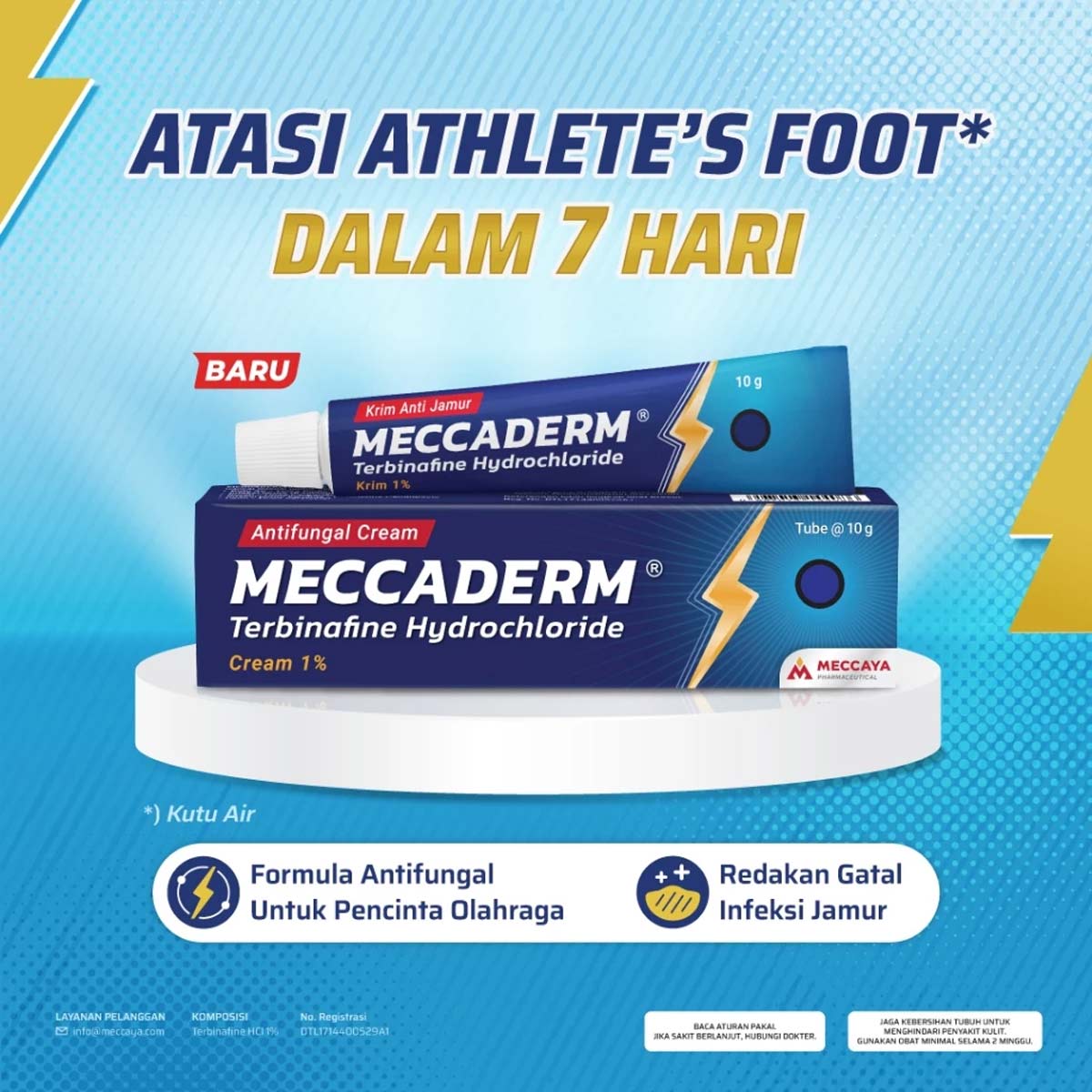 Meccaderm Krim Anti Jamur Tube 10gr | Farmaku
