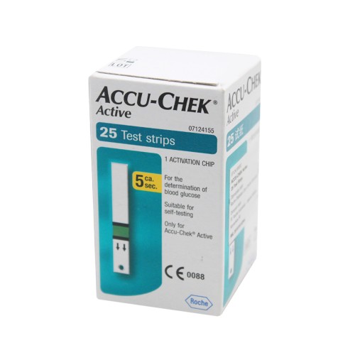 Jual Accu Chek Active 25 Test Strip Farmaku