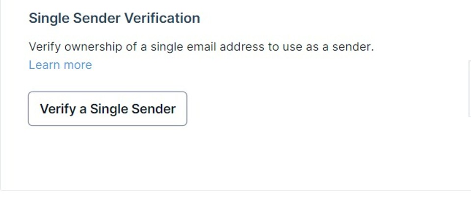 Sendgrid single sender auth 1