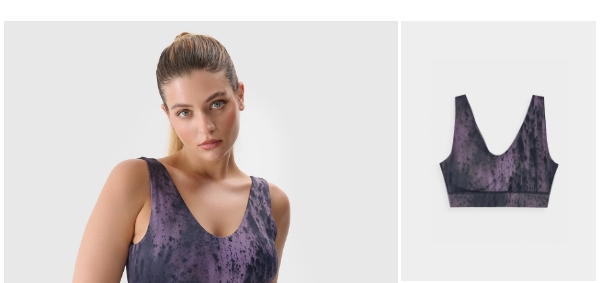 Sportovní podprsenka s nízkou podporou