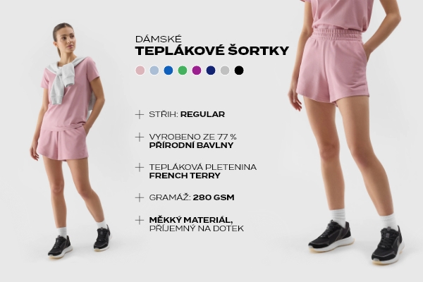 Dámské krátké teplákové šortky