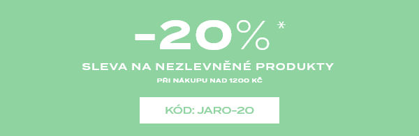 20% sleva na nezlevněné produkty při nákupu nad 1200 Kč!