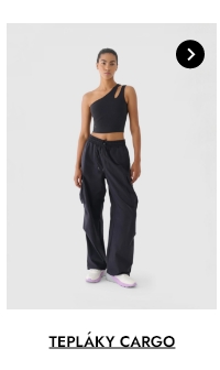Dámské tepláky cargo oversize 4F x Anna Lewandowska - černé