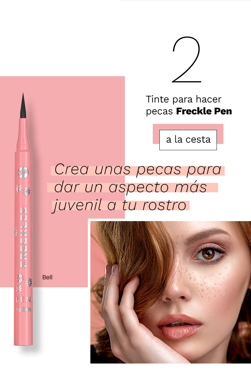 Tinte para hacer pecas Freckle Pen a la cesta Crea unas pecas para dar un aspecto mds Jjuvenil a tu rostro Bell 