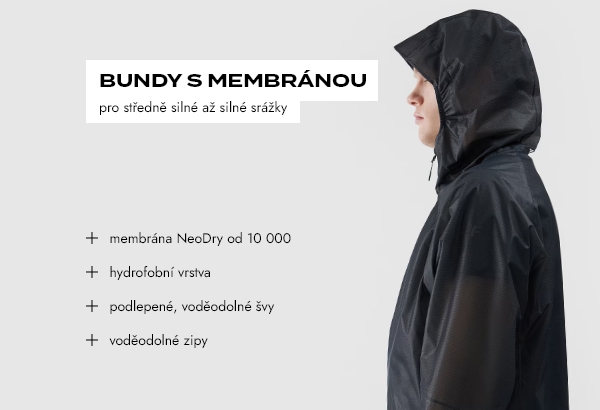 Bundy a vesty | Ochrana proti srážkám: mírné srážky, silné srážky
