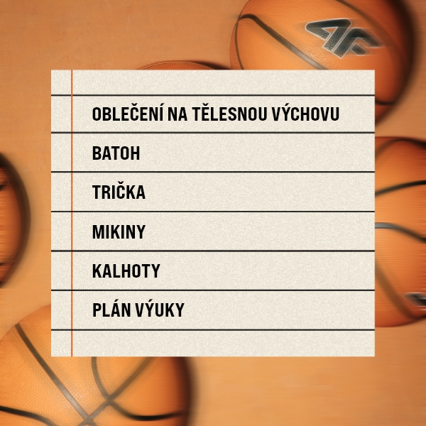 Seznam věcí, které potřebujete do školy