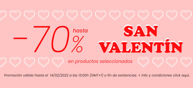 - 70 % a VAfl?griN en productos seleccionados Promocion valida hasta el 14022022 a las 13:00h GMT1 o fin de existencias. info y condiciones click aqui, 