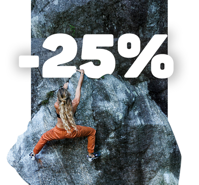 -25% na wspinaczkę