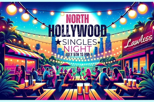 The North Hollywood Singles Night!
Are you single, social, and live in the Valley? Then mark your calendar! We're hosting a unique Singles Night, just for you at Lawless Brewing on
Friday, July 5th from 7-10PM.
Designed for local singles who want to mingle with like-minded people in their area, our event provides a casual and vibrant setting to make new connections. No pressure, just fun! Swap stories over Lawless Brewing's top-notch brews, and who knows? You might just find a new friend, an exciting connection, or even the start of a romantic adventure!