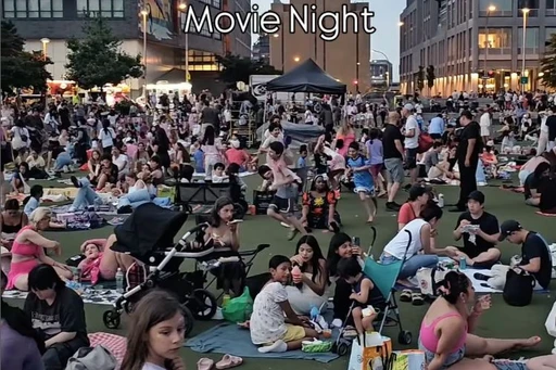 Outdoor movie nights at Hunter's Point South Park, Long Island City.
Summer is the best for such spending the time!
Experience the magic of movies under the stars at Hunter's Point South Park! Bring your friends, family, and a cozy blanket for an unforgettable evening of cinema with stunning views of the NYC skyline. 🌆🍿
Relax on the waterfront, enjoy the cool breeze, and watch your favorite films in this beautiful setting. It’s the perfect way to spend a summer night!