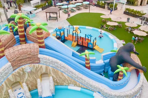 Jungle Island’s Jungle Splash!: A Splashtastic Water Park Adventure 🤩
Looking for a splashtastic adventure? Jungle Island has unveiled their newest attraction: Jungle Splash, South Florida’s Ultimate Inflatable Water Park Experience!
This gigantic inflatable playground offers fun for all ages, with slides, obstacles, and climbing challenges. Cool off and create memories that will last a lifetime at Jungle Island’s Jungle Splash.