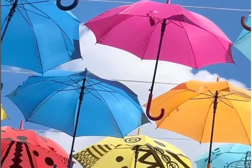 Discover the vibrant umbrella installation at Hillel Place Plaza! 🌂🌈✨
💡 Located in the heart of Brooklyn, the colorful umbrellas at Hillel Place Plaza create a stunning and whimsical canopy that transforms the space into a lively and artistic oasis. This installation not only adds a splash of color to the urban landscape but also provides a unique backdrop for photos and a joyful atmosphere for visitors. Whether you're strolling through the plaza, relaxing under the umbrellas, or enjoying the surrounding shops and cafes, this installation brings a sense of fun and creativity to the neighborhood.