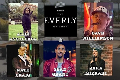 Comedy Courtyard at The Everly Hollywood!
Join us for some side-splitting laughs at the Comedy Courtyard at The Everly Hollywood - it's going to be a night full of hilarious stand-up!
This month we have the pleasure of having the hilarius Betsy Cox hosting.
Welcome to the Comedy Courtyard at The Everly Hollywood! Get ready to laugh your socks off at this hilarious event taking place at the Kimpton Everly Hotel. Join us for a night of side-splitting comedy in a beautiful outdoor setting. Sit back, relax, and enjoy some of the best comedians in town as they tickle your funny bone. Don't miss out on this unforgettable evening of laughter and fun! We have comics from Netflix, HBO, Comedy Central..etc.
Date and time: Thursday, July 11 · 8 - 11pm PDT
