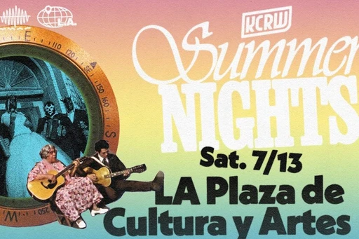 KCRW Summer Nights with LA Plaza de Cultura y Artes!
An evening of Cumbia from across the continent. Curated by music journalist Betto Arcos, CUMBIA SOMOS will showcase the rich and diverse sounds of cumbia from its origins in the region known as Montes de María, Colombia, to the urban centers of every Latin American city, including Los Angeles. Bring your dancing shoes, this is an evening that celebrates the most popular dance style in the continent.
Jul 13 • 6:00 pm PDT
The evening will unfold in four different parts: Presentation and talk about the book SOMOS CUMBIA, with music journalists Jaime Andrés Monsalve from Colombia, Enrique Blanc from Mexico and host-curator Betto Arcos; Jaime Andrés Monsalve will comment on the origins of cumbia and introduce the first group, Eduardo Palo Cuero; Betto Arcos will comment on the spread of Cumbia across the continent and introduce cumbia band El Conjunto Nueva Ola ECNO, and finally, Enrique Blanc comments on the significance of the Sonidero culture and introduces Sonidero Luis “La Rumba” Noriega and KCRW DJ Wyldeflower.