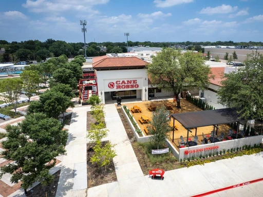 If you’re looking for a great place in Dallas to grab pizza with the family, you must try Canne Rosso’s authentic wood-fired Neapolitan pizzas!
We love that many of their locations have outdoor patios (our favorites are their White Rock and North Dallas locations).
They also have a kids menu, happy hour, and delicious dessert pizzas!
Address: Multiple locations in Dallas, Fort Worth, Arlington, Carrollton, Frisco, and North Dallas.
