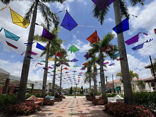 Look up at colorful kites at the Shops at Pembroke Gardens
A sea of rainbow kites have taken over the West Plaza of Shops at Pembroke Gardens for the summer! This colorful installation, aptly named Color Your Summer, makes for the cutest backdrop for all your weekend selfies this summer. It’ll be up through August 18.
So there you have it — all the best things to do this weekend, and there’s something for everyone here. Now that you know where and when to go, head out there and make it the best weekend yet!