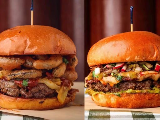 For the first time, the traditional Battle of the Burgers at Rodeo Goat is raising money for a good cause.
Through July 31, the restaurant’s Radio G.O.A.T. and Birria Burger are the stars of the burger competition.
For every vote they get, $1 goes to KERA, the community-supported radio station in North Texas.
As of July 24, 11,441 votes had been cast.
The creation is the Radio G.O.A.T., made with a beef patty, double pepper jack cheese, roasted green chiles, prickly pear barbecue sauce, cactus fries, and micro cilantro. As of July 24, this burger had 7,148 votes.
Its competitor is the Birria Burger, which features a beef patty with birria de res, a corn tortilla, queso Oaxaca, radish slaw, and cilantro-avocado spread. As of Wednesday, it had 4,293 votes.