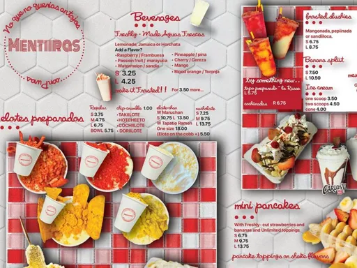ANTOJIITOS MENTIIRAS is definitely a must-visit!
They serve up mouthwatering “antojitos,” also known as tasty Mexican street food! Their corn in a cup (topped with hot cheeto, takis, or traditional toppings) is outstanding – the top pick in DFW! They also offer over-the-top shakes, fresas con crema, aguas frescas, prepared maruchan, mangonadas, and more! They prioritize fresh, high-quality ingredients in all their dishes. 🌽🔥