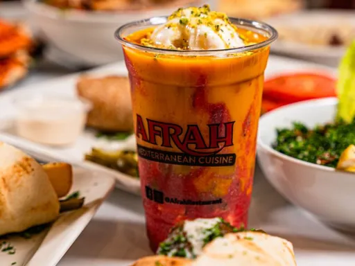 ✨❇️AFRAH-A Must Visit Spot❇️✨
If you like to go around and experience different cuisines then this place should definitely be on your list. The service here is top notch & the ambience is pleasant, giving all the European vibes. It has been around for 2 decades now & still maintain its service & quality 💯
Featured Items:
🍱Afrah Sampler For (2);
Hummus, Baba Ghannouj,
Fried Kebbe, Falafel and
Grape Leaves.
🥗Fattoush.
🧆Kebab Combo.
🍥Akkawi Pie
🥙Hummus & Pita Bread.
🥤Lemon Mint Smoothie.
🍹Fruit Cocktail.
🥧 Kunafa.
Do check out this place if you haven’t already! Enjoy their service & varieties of items they offer✌🏻
