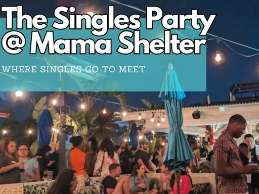 The Singles Party @ Mama Shelter
Date: Wednesday, September 18th
Time: 7 PM - 10 PM
Age: 21+
Join us for a relaxed and fun evening at Mama Shelter, a vibrant and eclectic spot in the heart of Hollywood, where over 100 local singles are gathering to mingle, laugh, and connect. It's the perfect opportunity to meet new people in a laid-back, friendly setting.
Highlights of the Evening:
Meet Local Singles: A great chance to mix and chat with a diverse group of singles from around Los Angeles.
Unique Venue: Enjoy the unique atmosphere of Mama Shelter, renowned for its lively decor, rooftop views, and fantastic drinks.
Easy-going Fun: No pressure, just a night of casual conversations and the chance to make new friends or find a potential date.
Tasty Drinks: Savor delicious cocktails crafted by expert bartenders.
Good Music: Background tunes to set the mood for a pleasant evening.
Dress Code: Smart casual - come as you are, but feel free to dress to impress!
Tickets: Grab your ticket soon – space is limited.