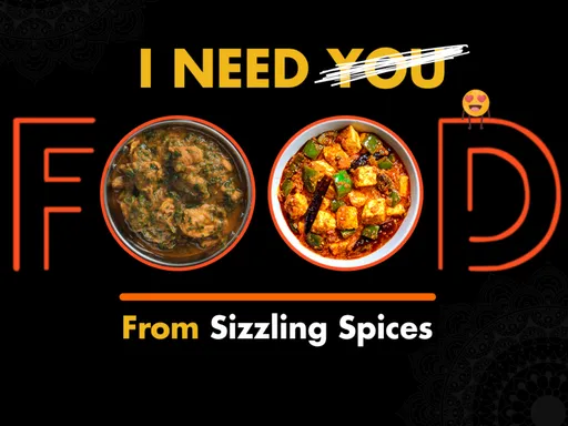 Sizzling Spices is an Indian fusion restaurant known for Indo-Chinese dishes, aesthetic presentation, a fine-dining space, and flavorful food!
😃My favorite dishes include:
🍗Chicken Lollipop
✨Masal Papad
🍚Fried Rice
🍽️Chilli Chicken
🥭Mango Lassi
🧆Shahi Kofta Curry
🍛Mughlai Chicken Tikka Masala
🍞Garlic Naan
