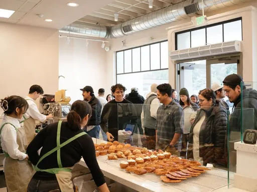 Used jetlag to our advantage today to line up before the opening of FONDRY, easily one of the best bakeries in LA, including some of the very best croissants.
👶🏽🥐 👌🏽👌🏽👌🏽👌🏽
They proudly introduce two new offerings:
- Brown Butter Financier 🧈
- The Hazelnut 🌰
Enjoy 😋