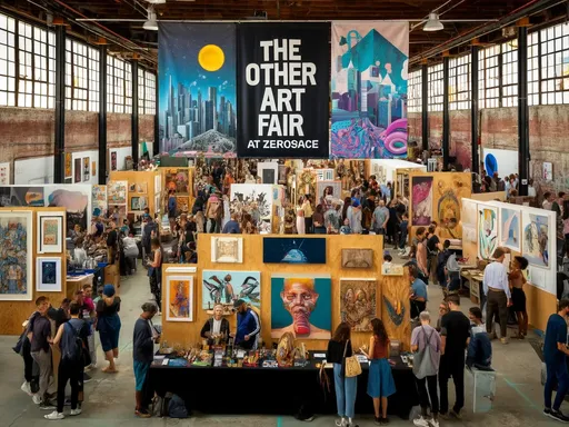 NYC art lovers, this one’s for you!
The Other Art Fair Brooklyn is back from October 17–20, and 120 talented emerging artists will showcase their original works just for you! 🎨✨
Don’t miss out on new and exciting features, including:
- Danny Cortes’ Tiny Streets, Big Stories: The Essence of NYC exhibit, featuring captivating miniature dioramas of New York City
- Get your misfortunes told by the world’s most pessimistic fortune teller, The Misfortuneteller
- Live DJ sets on Thursday & Friday, catch DJ Sunny Cheeba on opening night
- A replica New York subway car including electrifying dance performances by It’s Showtime NYC and an installation by popular Instagram Artist Poster Journal
- A flowing fair bar, including hand-crafted whiskey cocktails
- Original artworks priced at $100+