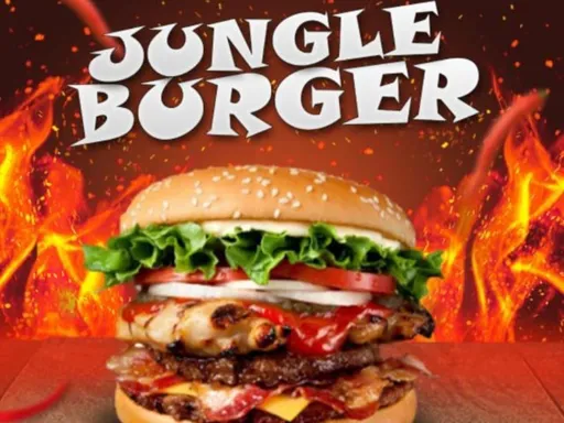 Our adventure at Jungle Burger was unforgettable! 🍔✨
The Double Kahuna Burger, loaded with double patties and beef bacon, was a flavor explosion! The Mushroom Cheese Burger was equally delightful. 🌟
We couldn’t get enough of their giant onion rings, crispy curly fries, and perfectly seasoned regular fries. 🥤🍟 The Chicago Dog and hot dog were tasty, though the buns were a little off. But good news! They were just out of the regular buns, so next time, they’ll be spot on!
The fresh milkshakes? Absolutely delicious and filling. 🥤😍
Swing by Jungle Burger for an 8/10 experience! It’s a family-friendly spot with live sports on TV. 🏀🏈 Don’t miss out!
