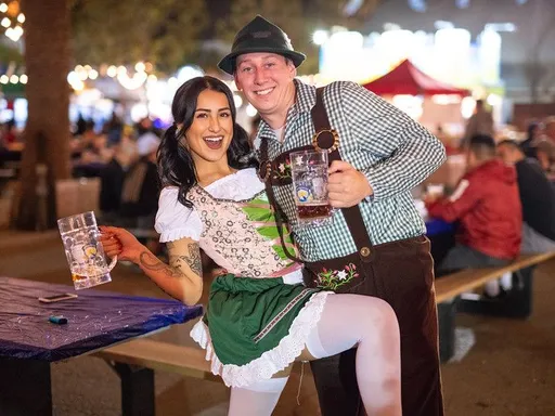 Oktoberfest at Fairplex
Home of the Los Angeles County Fair, the Fairplex turns into a German wonderland for Oktoberfest every Friday and Saturday in October with Bavarian music, beer and plenty of chicken dancing.
Sink your teeth into bratwurst, knockwurst and sweet corn while knocking back authentic German suds at this 21-plus event with DJs, oompah bands and the Das Kär Show, which will bring over 40 Volkswagen Beetles and other German-made autos to the Fairplex grounds.