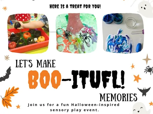 Boo-itufl Sensory Play Event 🕑 10/27
Get ready to:
🎨 Create fizzy Halloween art that bubbles with spooky colors!
🖌️ Make puffy paint masterpieces that really POP!
🕷️ Dive into our spooky sensation stations full of “fang-tastic” textures and fun surprises!
This hands-on experience is designed to spark creativity, build fine motor skills, and let imaginations run wild! 🧙♀️🎉 Costumes encouraged, so come dressed as your favorite character and make some unforgettable Boo-itful memories with us!
📍 Peek n Play, Frisco