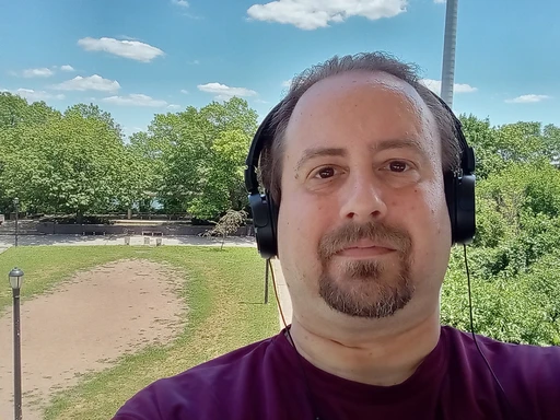 Enjoying a nice day in the park. Alone.