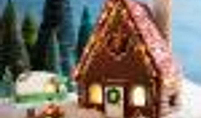 The perfect gingerbread house is the dream of any housewife: a recipe with stencils