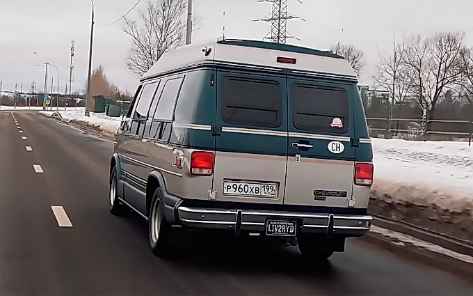 Bus with a surprise. Test drive an unusual Chevy Van